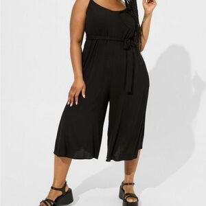 Torrid black culotte jumpsuit. New with tags size 3x